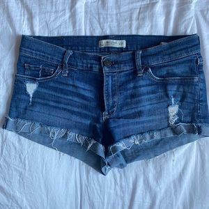 Abercrombie & Fitch Distressed Low-Rise Shorts